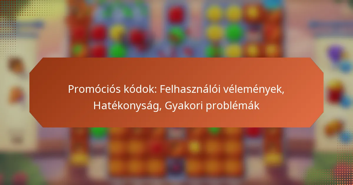 Promóciós kódok: Felhasználói vélemények, Hatékonyság, Gyakori problémák