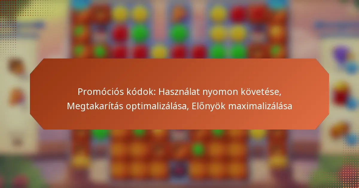 Promóciós kódok: Használat nyomon követése, Megtakarítás optimalizálása, Előnyök maximalizálása