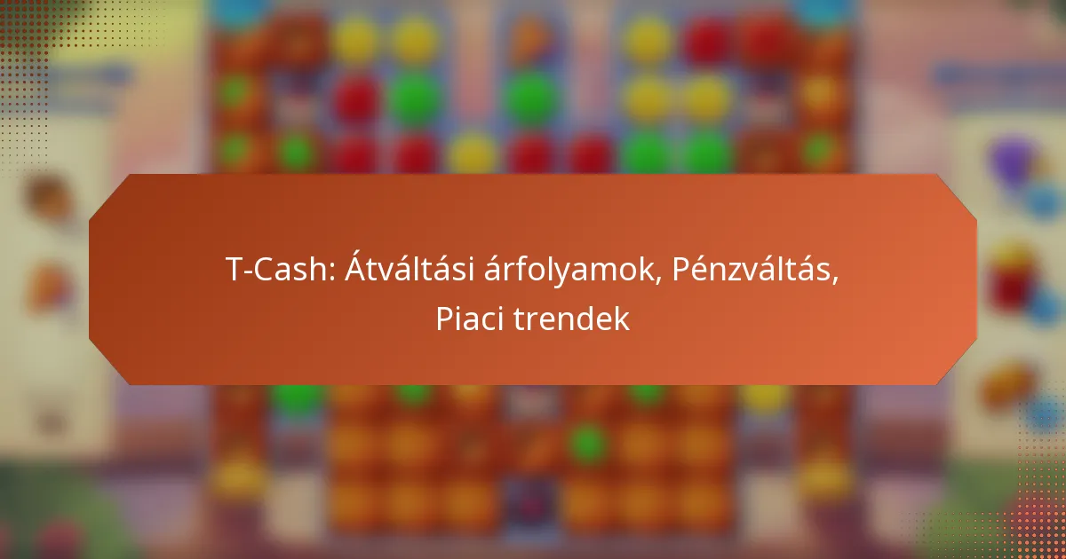 T-Cash: Átváltási árfolyamok, Pénzváltás, Piaci trendek